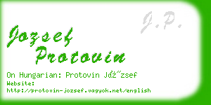 jozsef protovin business card